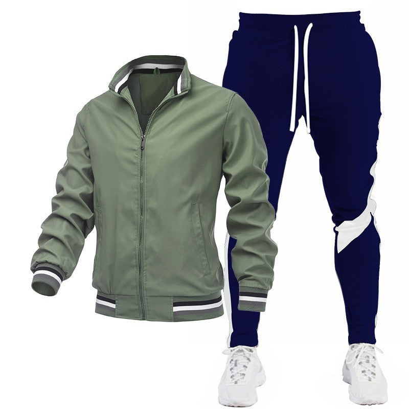 Men's Sporty Track Jacket and Jogging Pants Set Mune Fashion