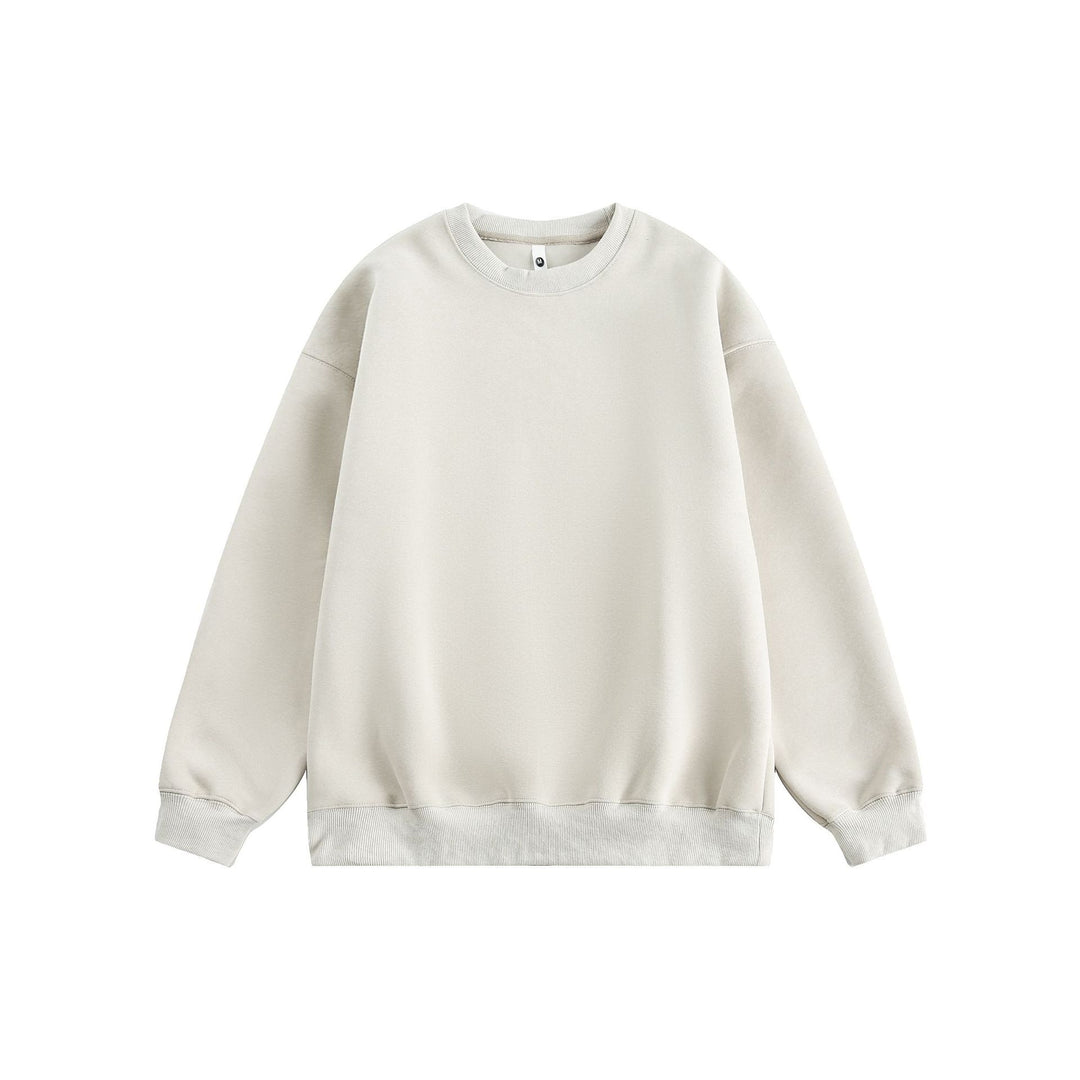 Unisex Oversize Cotton Sweatshirt with Round Neck and Wide Cuffs Mune Fashion