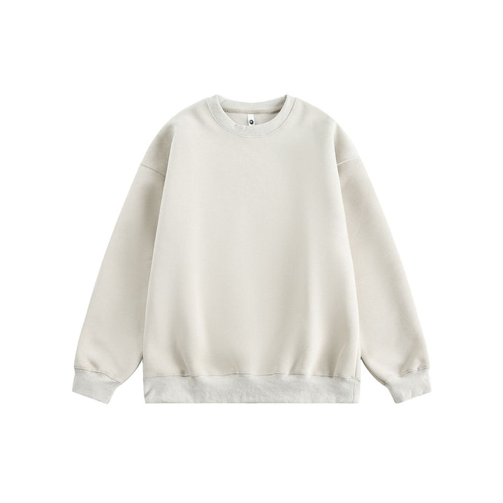 Unisex Oversize Cotton Sweatshirt with Round Neck and Wide Cuffs Mune Fashion