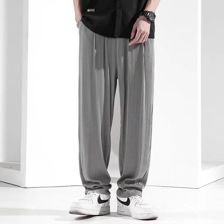 Men's Casual Pleated Pants Mune Fashion