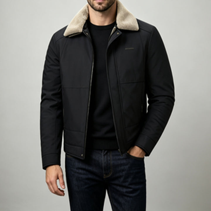 Men's Fashion Transitional Jacket with High Collar and Soft Lining Mune Fashion