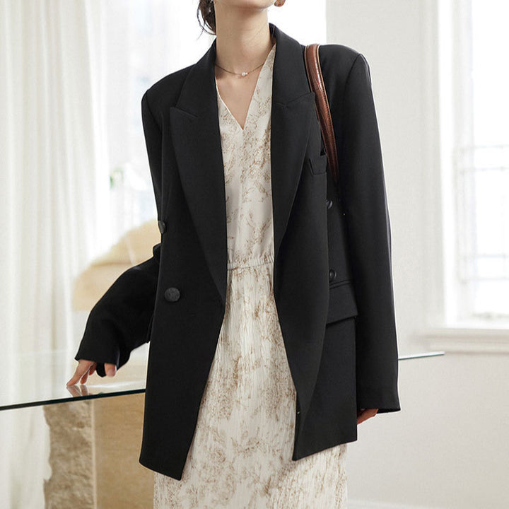 Ladies Elegant Double Blazer Mune Fashion