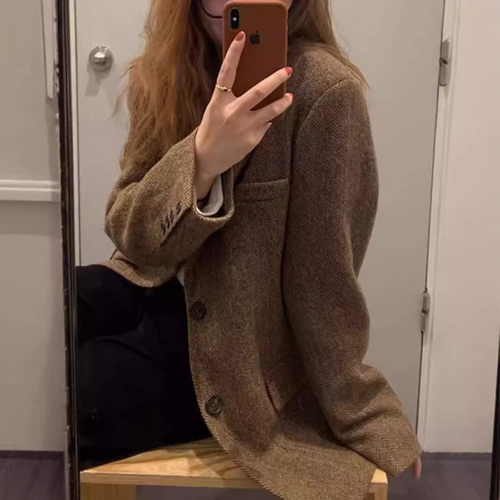 Women's Oversized Wool Blazer Mune Fashion
