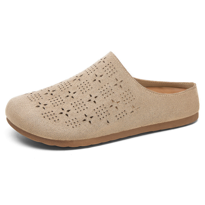 Women nan comfort mule with laser perforation and molded memory footbed Mune Fashion