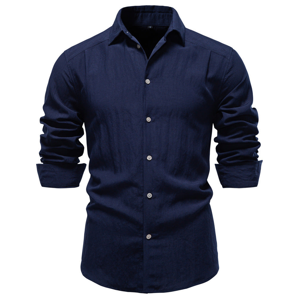 Men's structured linen shirt with Kent collar and tailored fit Mune Fashion