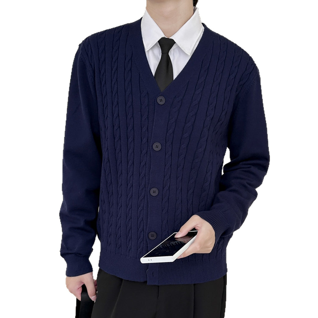 Men's cardigan with cable pattern Mune Fashion