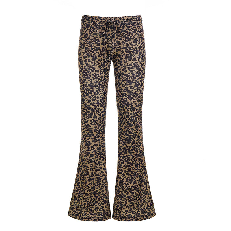 Women's flared trousers with high comfort waistband and elastic jersey material Mune Fashion