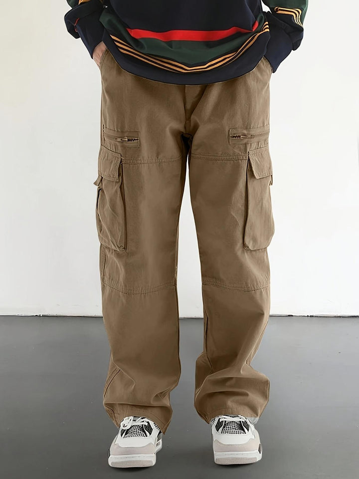 Men's sporty training pants with zipper Mune Fashion