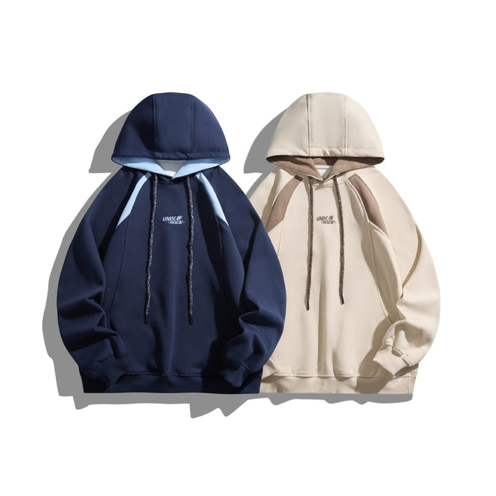 Unisex oversized hoodie in sweat style with contrast-lined hood Mune Fashion