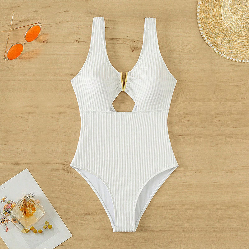 Women's One-Piece with Elegant Cut-Out