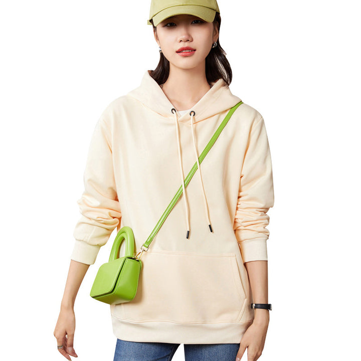 Women's Oversized Hoodie made of Cotton Blend with Kangaroo Pocket and Ribbed Cuffs Mune Fashion