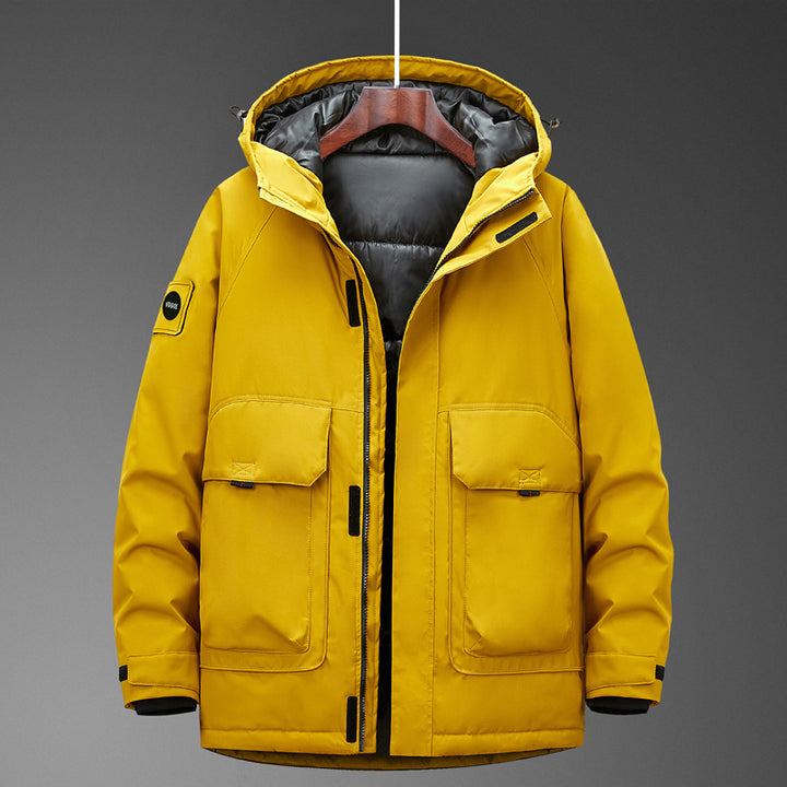 Men's Technical Parka with Waterproof Softshell Outer Shell and Quilted Thermal Insulation Mune Fashion