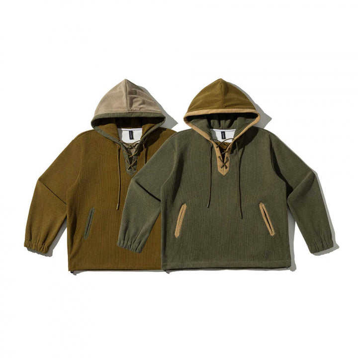 Unisex Oversize Hoodie with Lacing and Kangaroo Pockets Mune Fashion