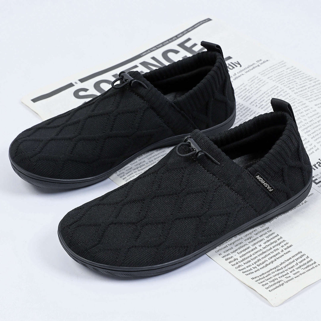Women's knitted slip-on with elastic cuff and cord stopper Mune Fashion