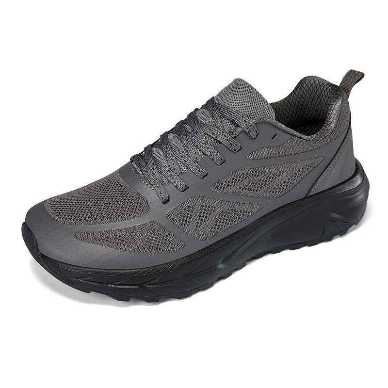 Men's cushioned running sneakers with shock-absorbing midsole and structured rubber outsole Mune Fashion