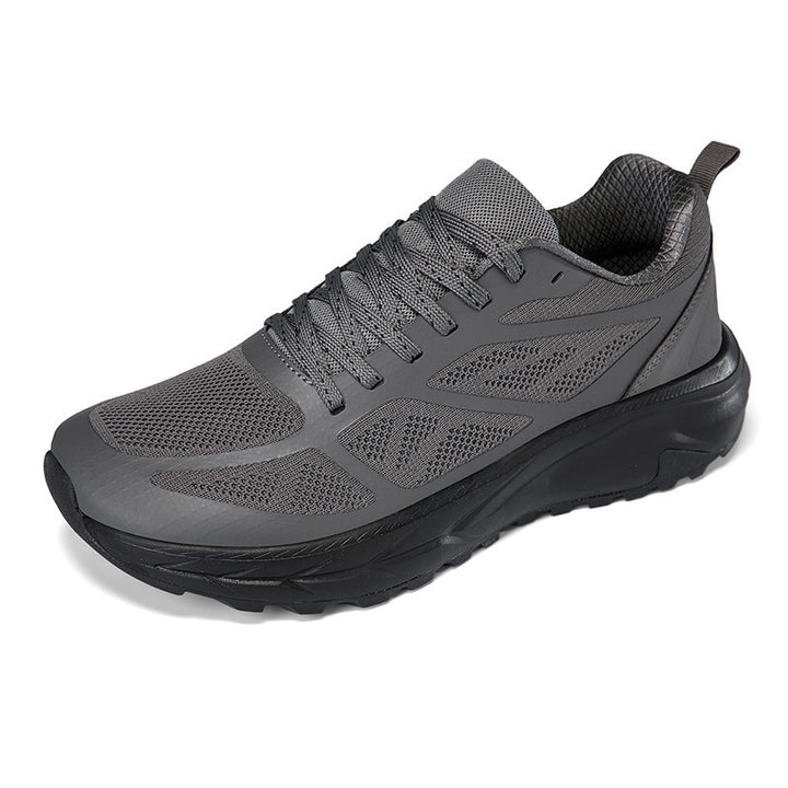 Men's cushioned running sneakers with shock-absorbing midsole and structured rubber outsole Mune Fashion