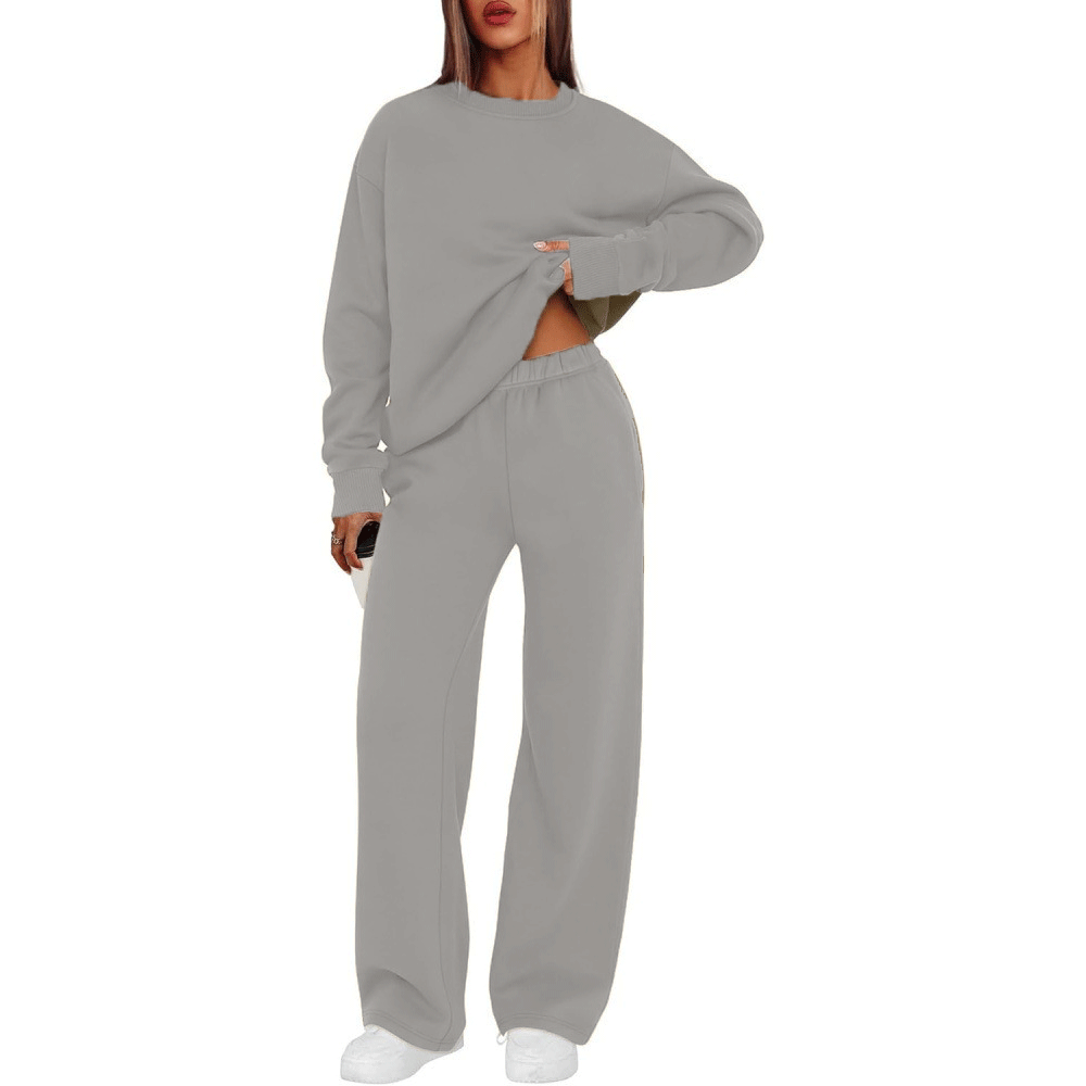 Women's casual sweatshirt and loose jogging pants set Mune Fashion