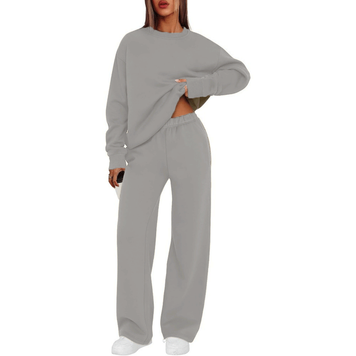 Women's casual sweatshirt and loose jogging pants set Mune Fashion
