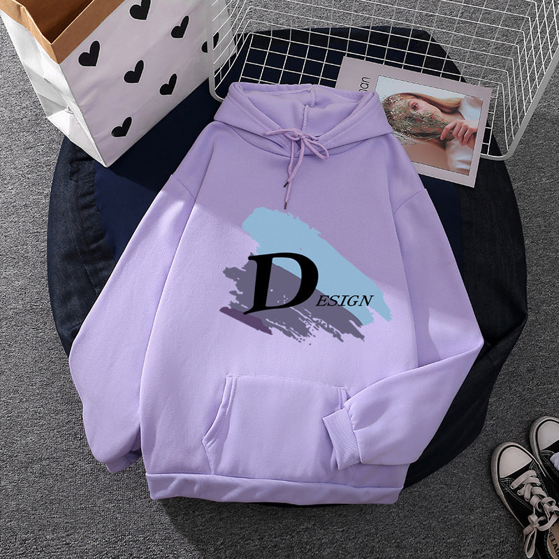 Unisex cool hooded sweatshirt with large brush logo, kangaroo pocket and adjustable hood Mune Fashion