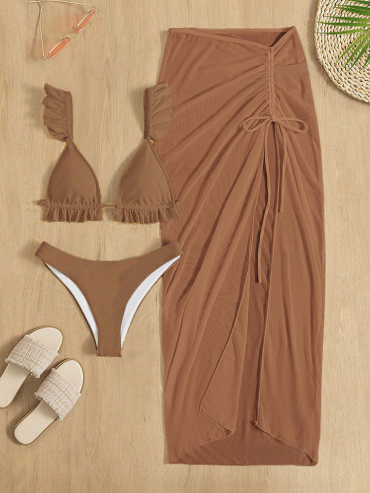 Women's Beach Tunic with Flowing Pareo Mune Fashion