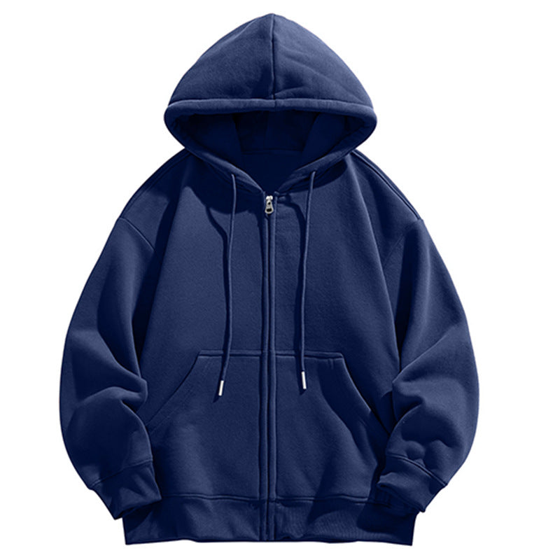 Men's Oversized Hooded Sweat Jacket with Full Zip and Kangaroo Pocket Mune Fashion