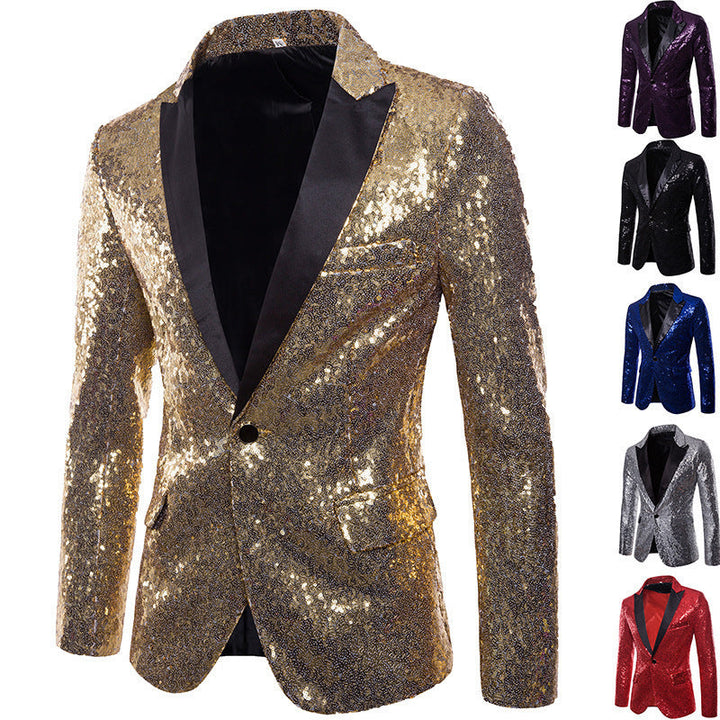 Men's Sequined Formal Blazer Mune