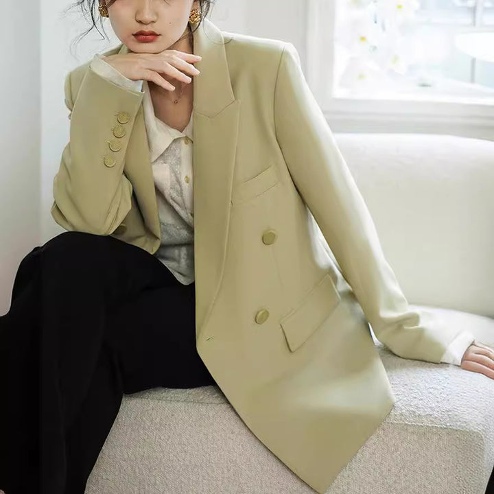 Ladies Elegant Double Blazer Mune Fashion