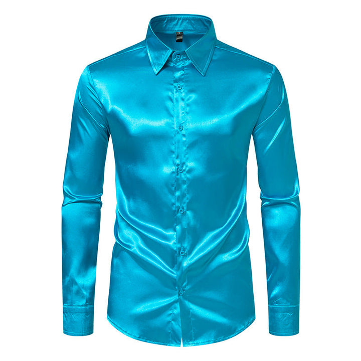Men's Silk Shirt Mune Fashion