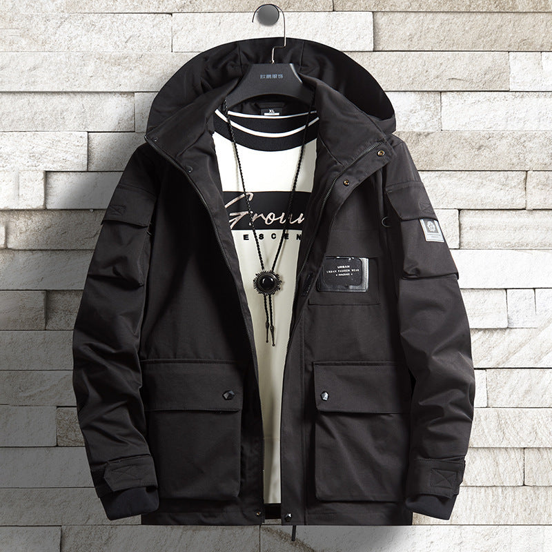 Men's Urban Tech Parka with hood, multifunctional pockets and thermal insulation Mune Fashion