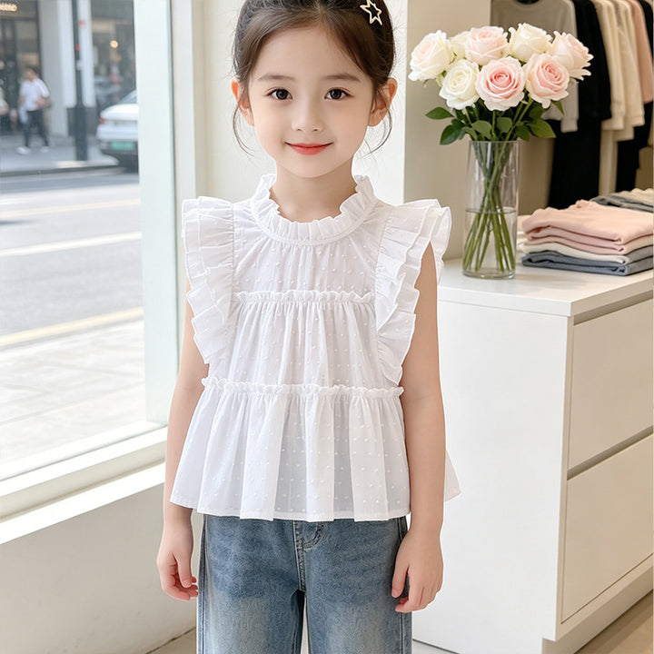Girls Summer Top with Ruffle Details Mune Fashion