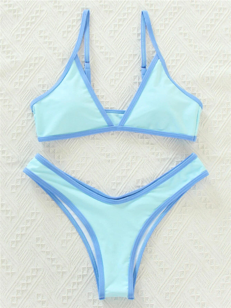 Ladies bikini set with sporty cut and trendy contrast details Mune Fashion