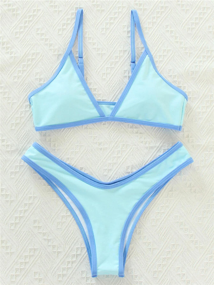 Ladies bikini set with sporty cut and trendy contrast details Mune Fashion