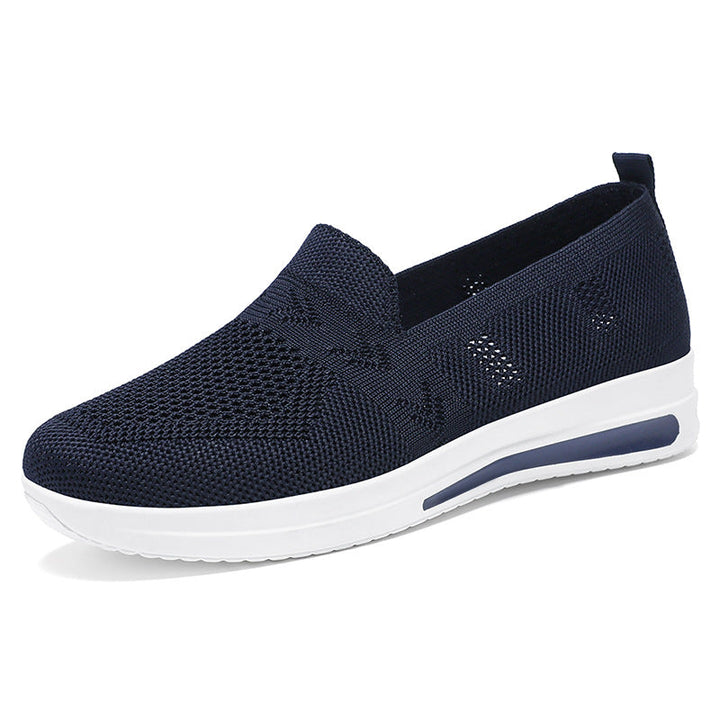 Women's Breathable Slip-On Sneakers with Flexible Upper Material and Comfortable Footbed Mune Fashion