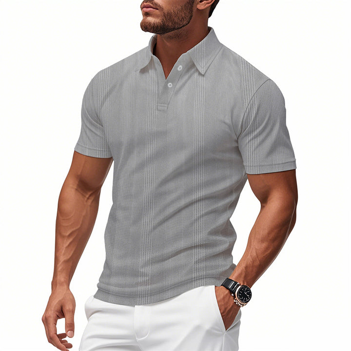 Men's Breathable Polo Shirt made from Cotton Blend with Slim Fit Mune Fashion