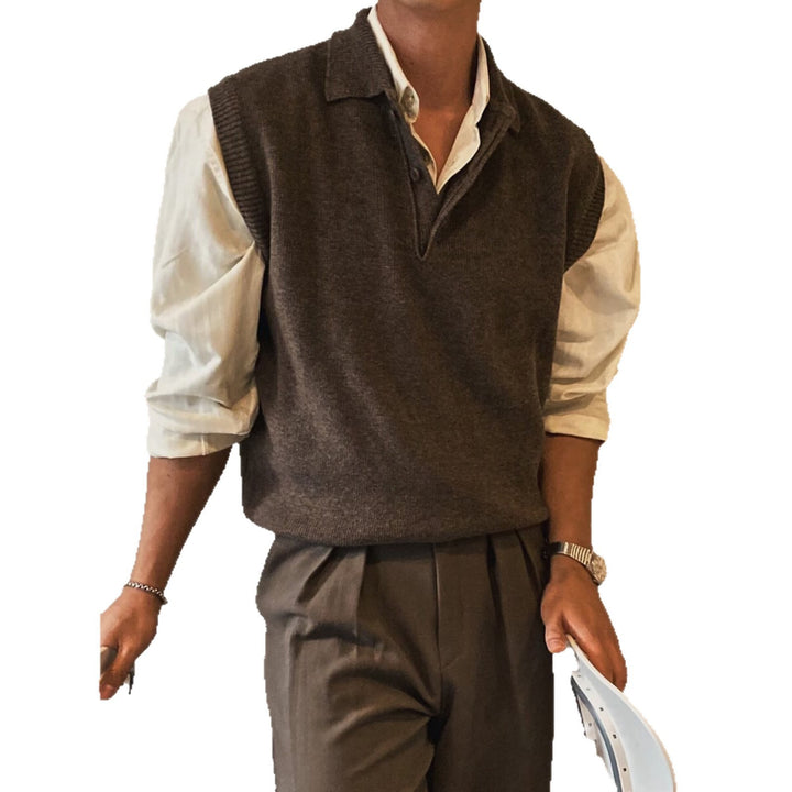 Men's Elegant Chunky Knit Sweater with Cable Pattern Mune Fashion