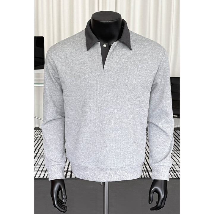 Men's Fashionable Polo Sweater Mune Fashion