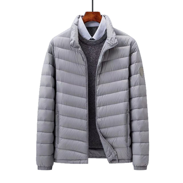 Men's quilted transition jacket with stand-up collar and zippered pockets Mune Fashion