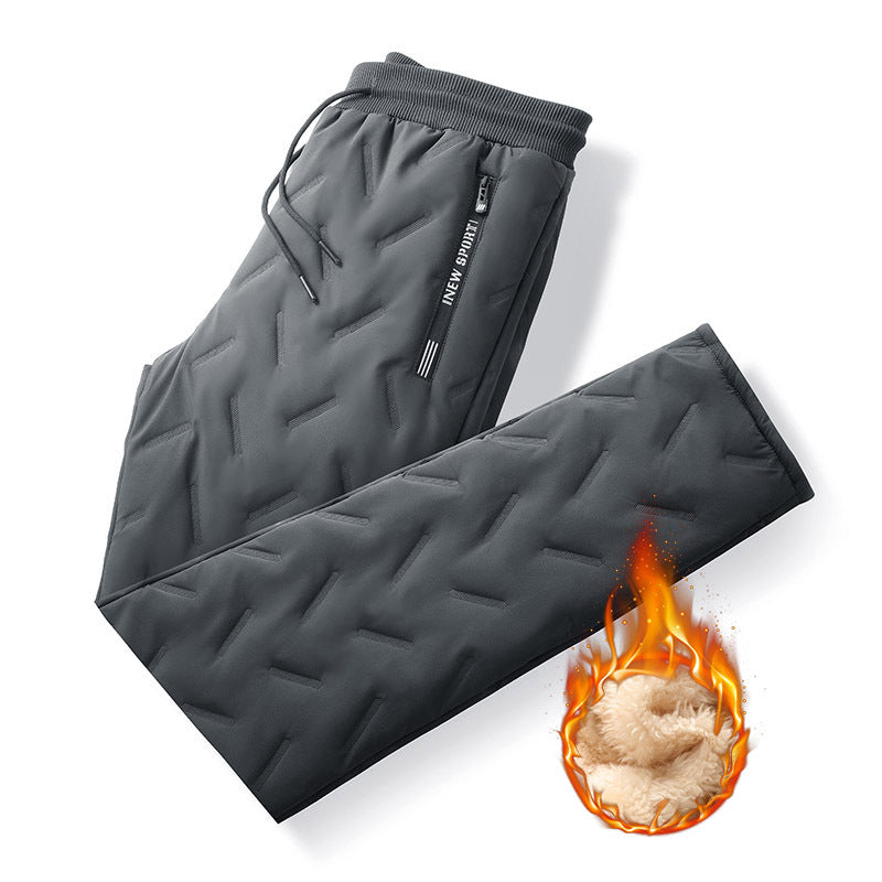 Men's thermal quilted jogging pants with warming Sherpa lining Mune Fashion