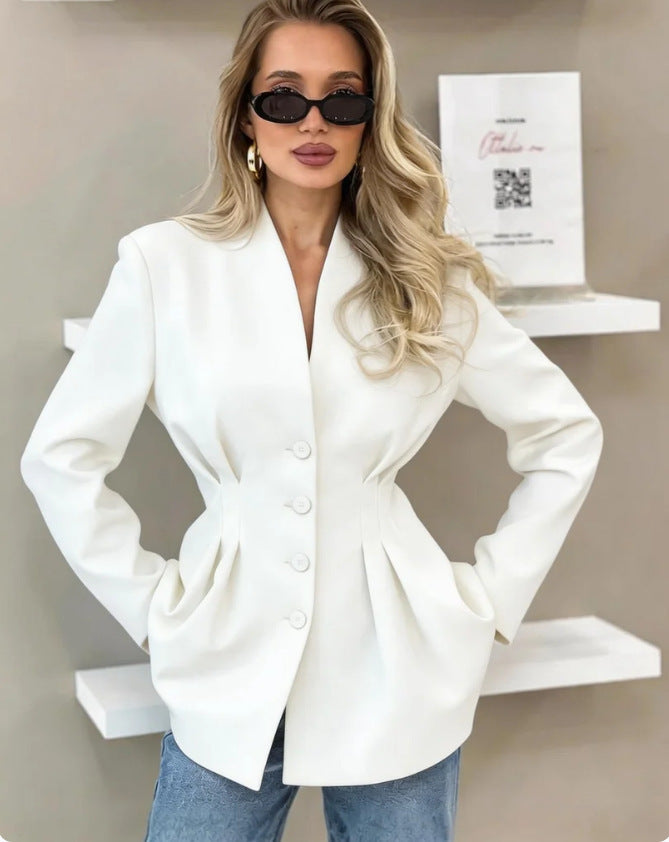 Women's Fashion Blazer Jacket with Tailored Fit