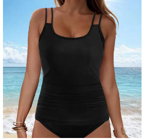 Ladies Tankini top with fashionable ruffle design Mune Fashion