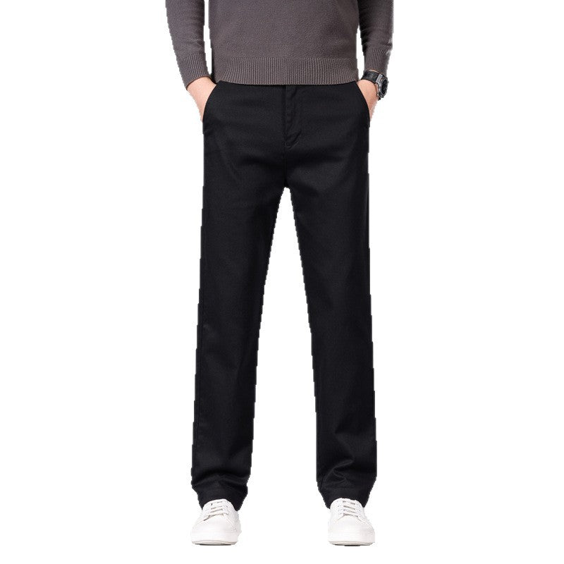 Men's classic straight cut chinos made of cotton blend with side pockets Mune Fashion