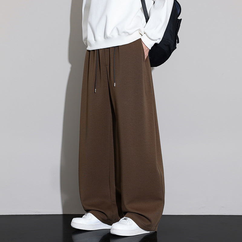 Men's Loose Fit Jogging Pants with Drawstring and Flowing Jersey Quality Mune Fashion