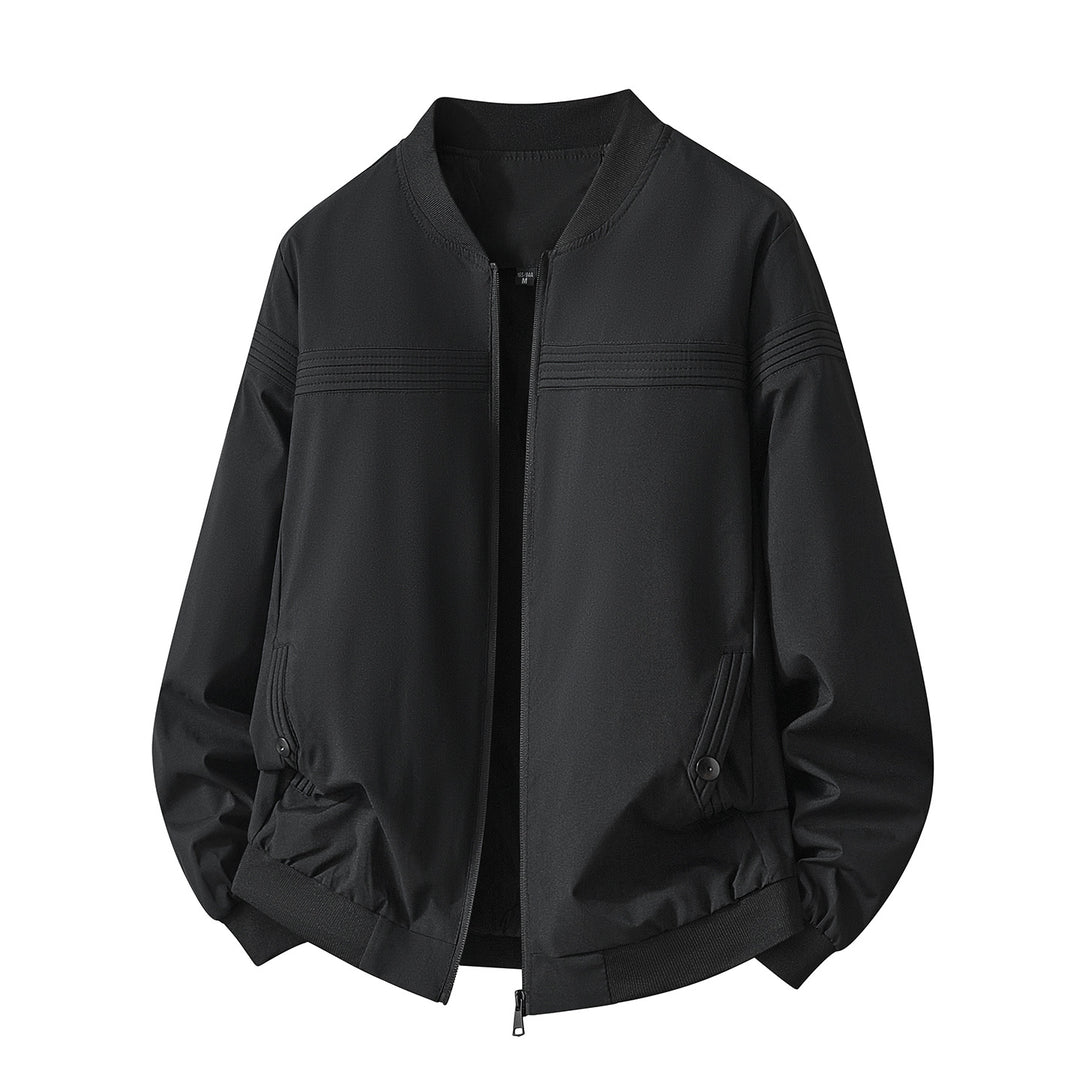 Men's Fashionable Bomber Jacket with Practical Zipper Mune Fashion