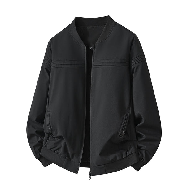Men's Fashionable Bomber Jacket with Practical Zipper Mune Fashion