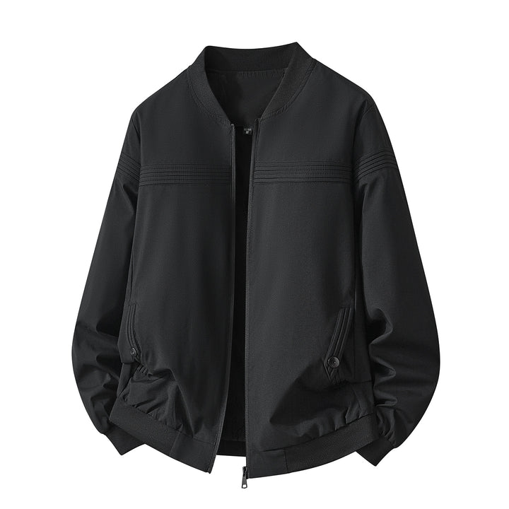 Men's Fashionable Bomber Jacket with Practical Zipper Mune Fashion