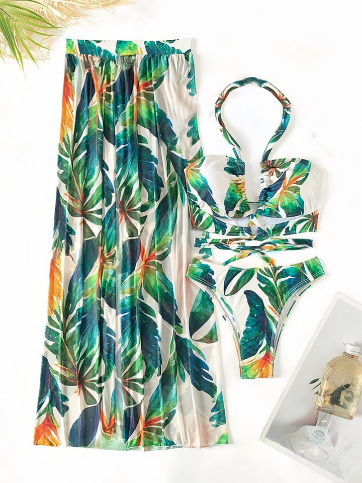 Ladies Bikini Set with elegant Maxi Skirt Mune Fashion