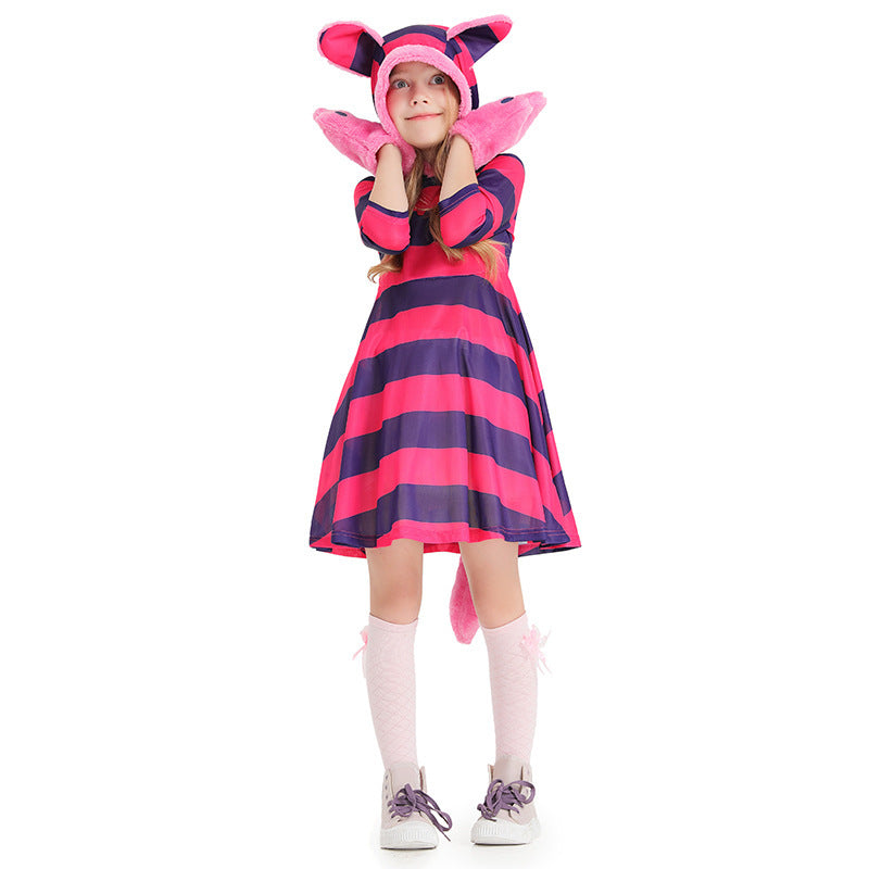 Girl's hoodie dress with animal ears and playful details Mune Fashion