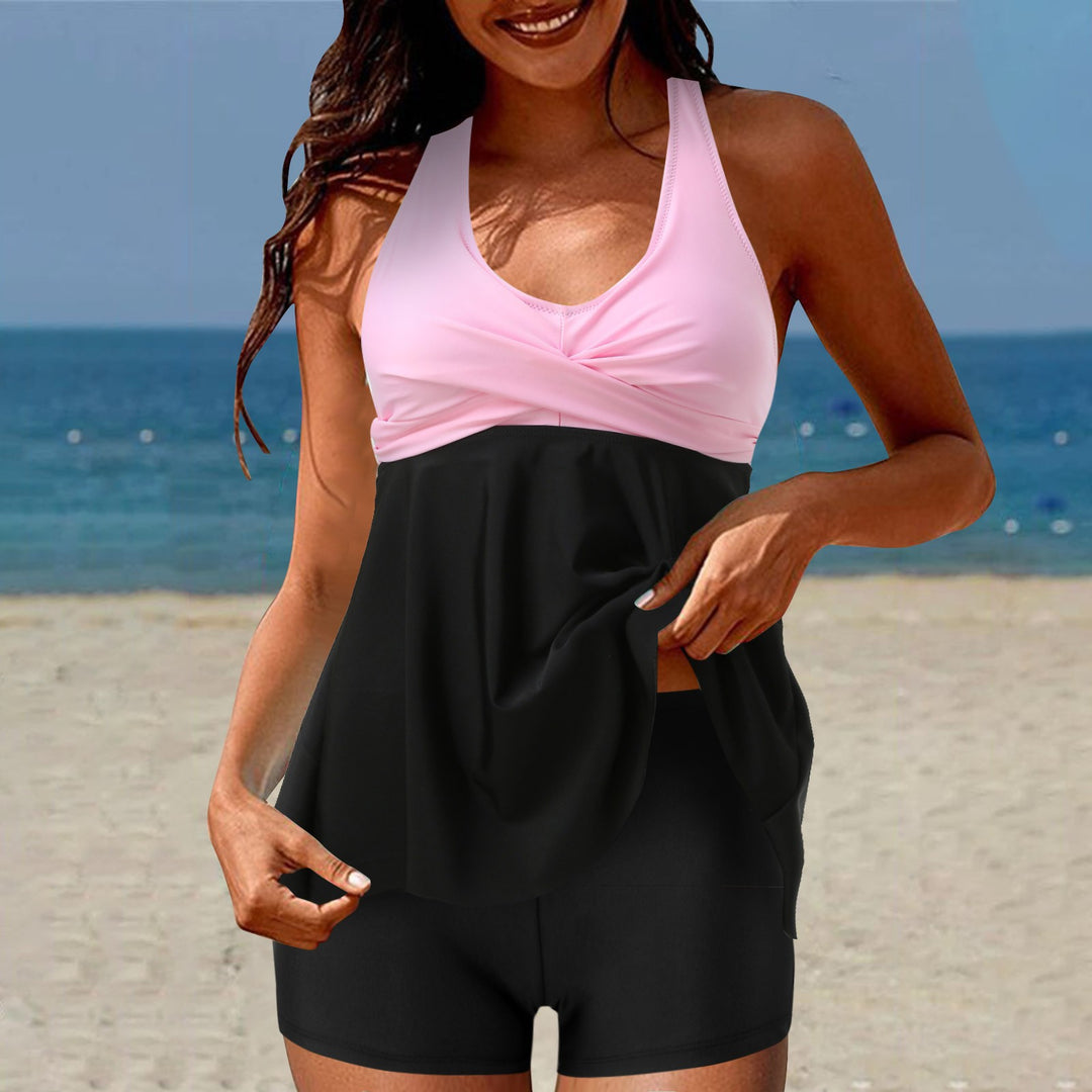 Ladies Tankini Set with High Waist and Sporty Flair Mune Fashion