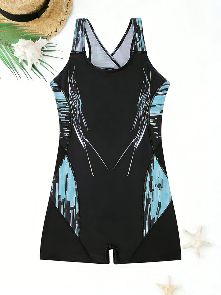 Women's sporty swimsuit with ergonomic cut and colorful design Mune Fashion