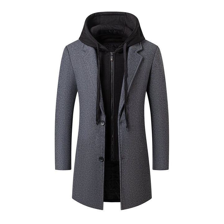 Men's coat with integrated hooded inner jacket and slim silhouette Mune Fashion